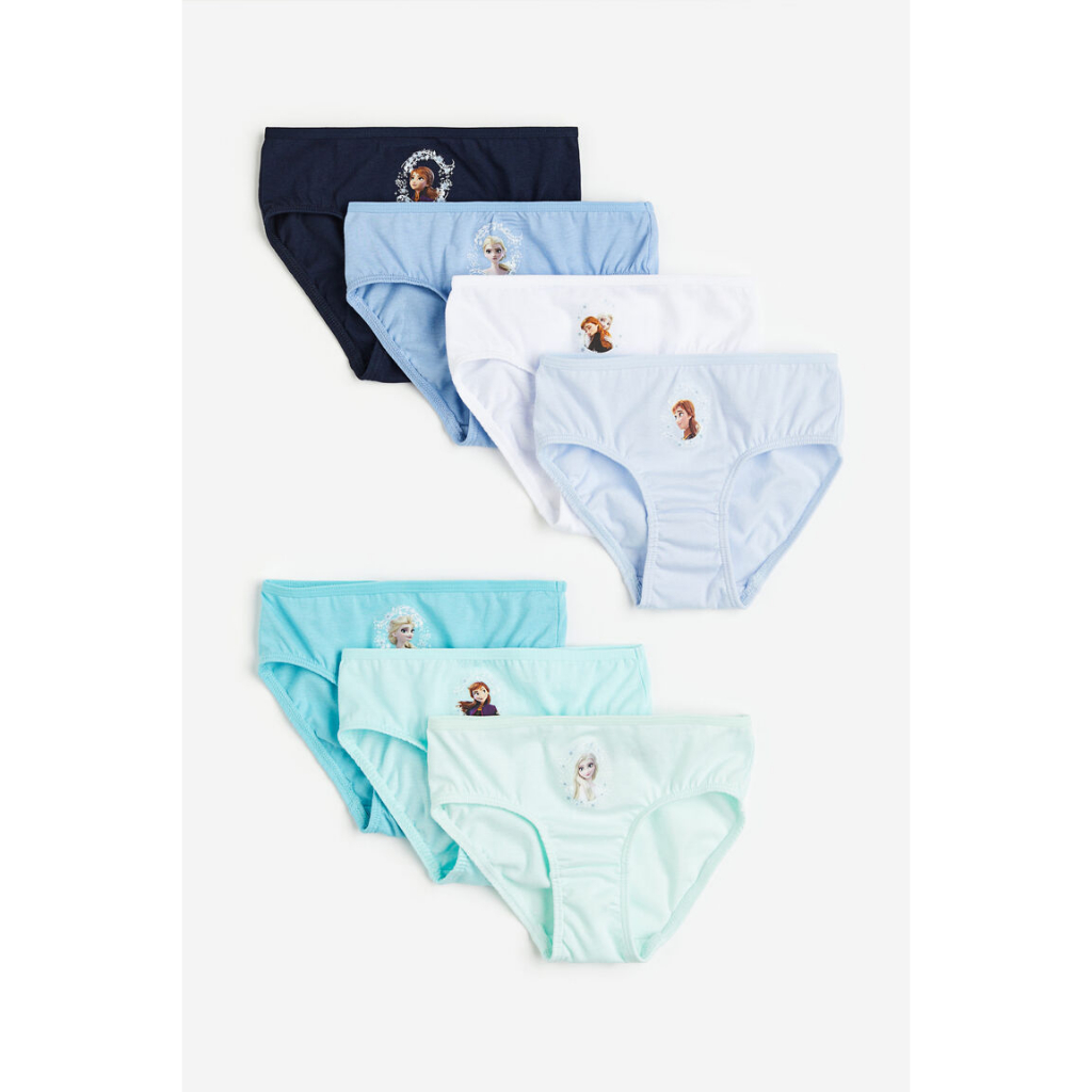 กางเกงในสำหรับเด็กผู้หญิง แบบยกแพ็ค ลายการ์ตูน มีให้เลือกหลายลาย ลิขสิทธิแท้ งานห้าง H&M