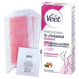 VEET - Wax Strips Shea Butter And Berry วีท ครีมกำจัดขน