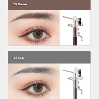 ดินสอเขียนคิ้ว ไซส์พิเศษ 2mm. ชนิดปอกเปลือก เขียนง่ายกว่าเดิม มี 6 สี ให้เลือก พร้อมหวีแปรงปักคิ้ว