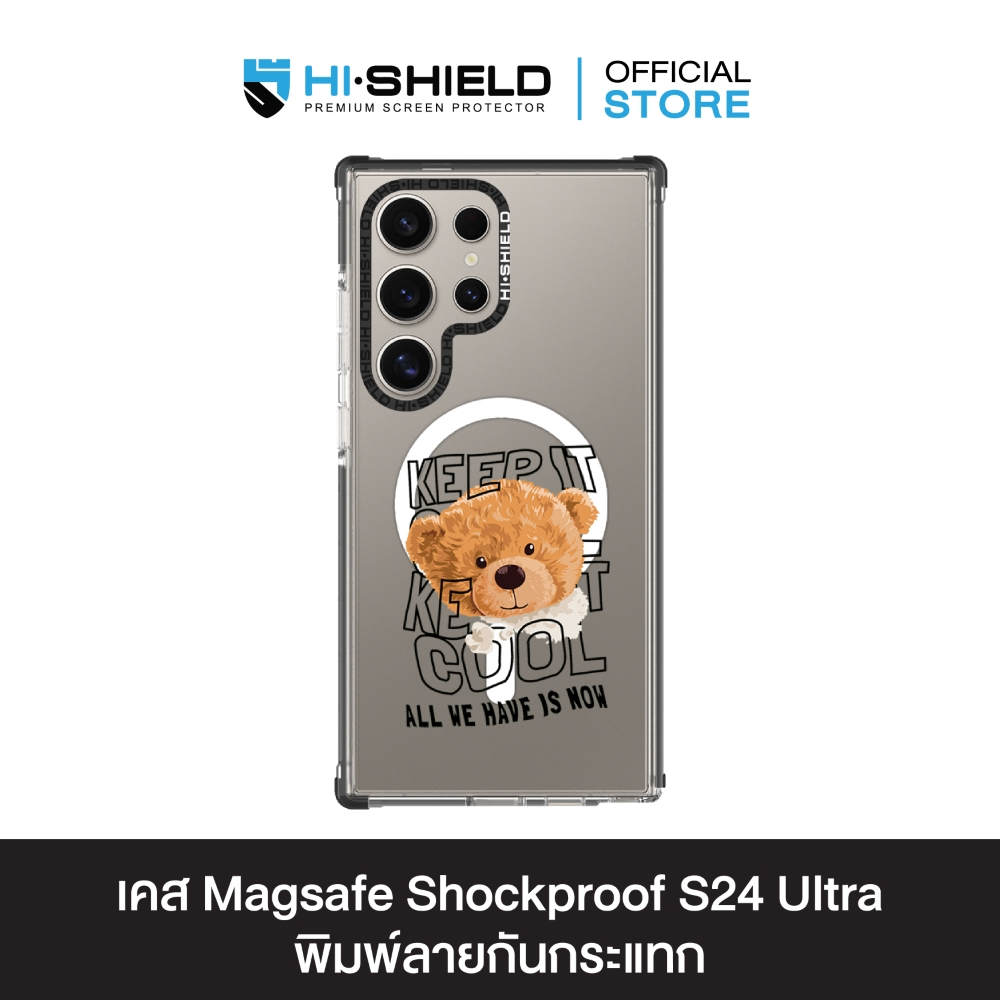 HI-SHIELD Stylish Magsafe Shockproof Case รุ่น Teddy2 [SAMSUNG S24 Ultra , S25 Ultra] - เคสแม่เหล็กกันกระแทก