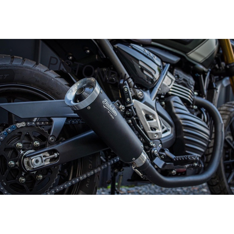 ท่อแต่ง Dia คอดำ Full System For Triumph Speed400 &amp; Scrambler 400x by Pistonbike