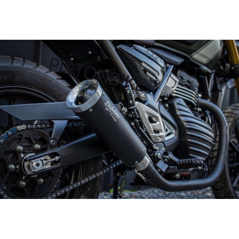 ท่อแต่ง Dia คอดำ Full System For Triumph Speed400 & Scrambler 400x by Pistonbike