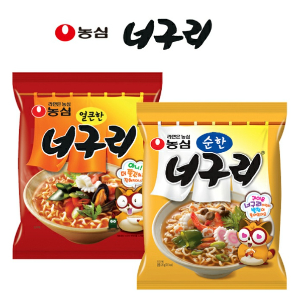 มาม่าเด็กซีฟู๊ต มาม่าเกาหลี 120g nongshim neoguri ramyeon 너구리 라면 순한맛 매운맛 앵그리