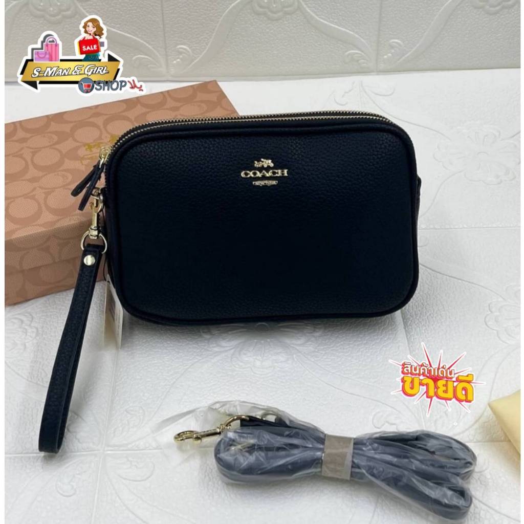 💁🏻‍♀️กระเป๋าสะพายข้าง 2 ซิปขนาด 9 นิ้วสำหรับผู้หญิงมีลายสีพร้อมส่งงานสวย