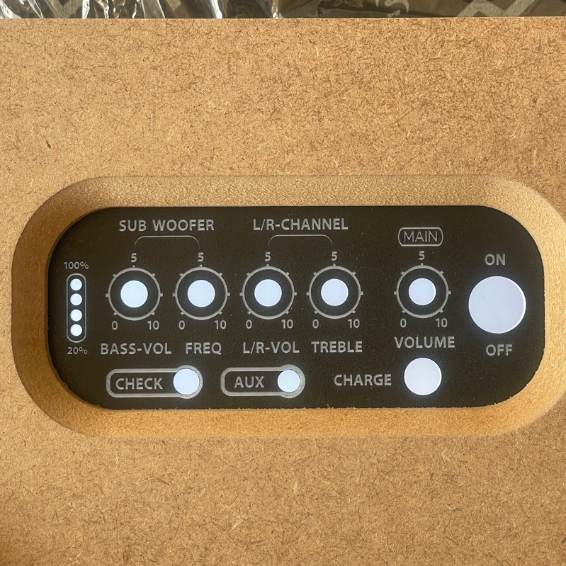 เพลทลำโพงบลูทูธ เคสคอม 6.5 นิ้ว ช่างเปรม และตะแกรงพอท อะคริลิค