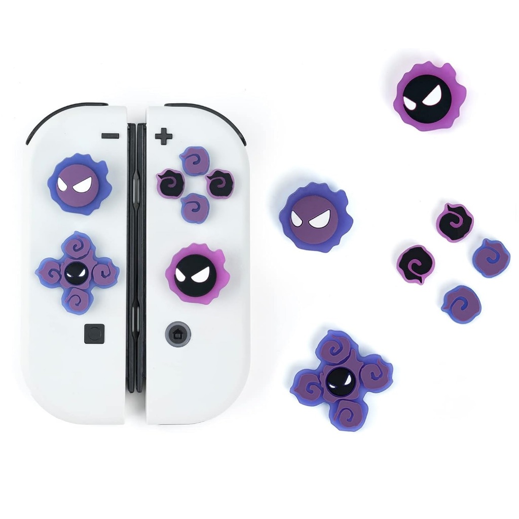 D-Pad Button Caps Thumb Grips Set, Compatible with Nintendo Switch/OLED/Switch Lite, Cute 3D Soft Silicone ABXY Buttons