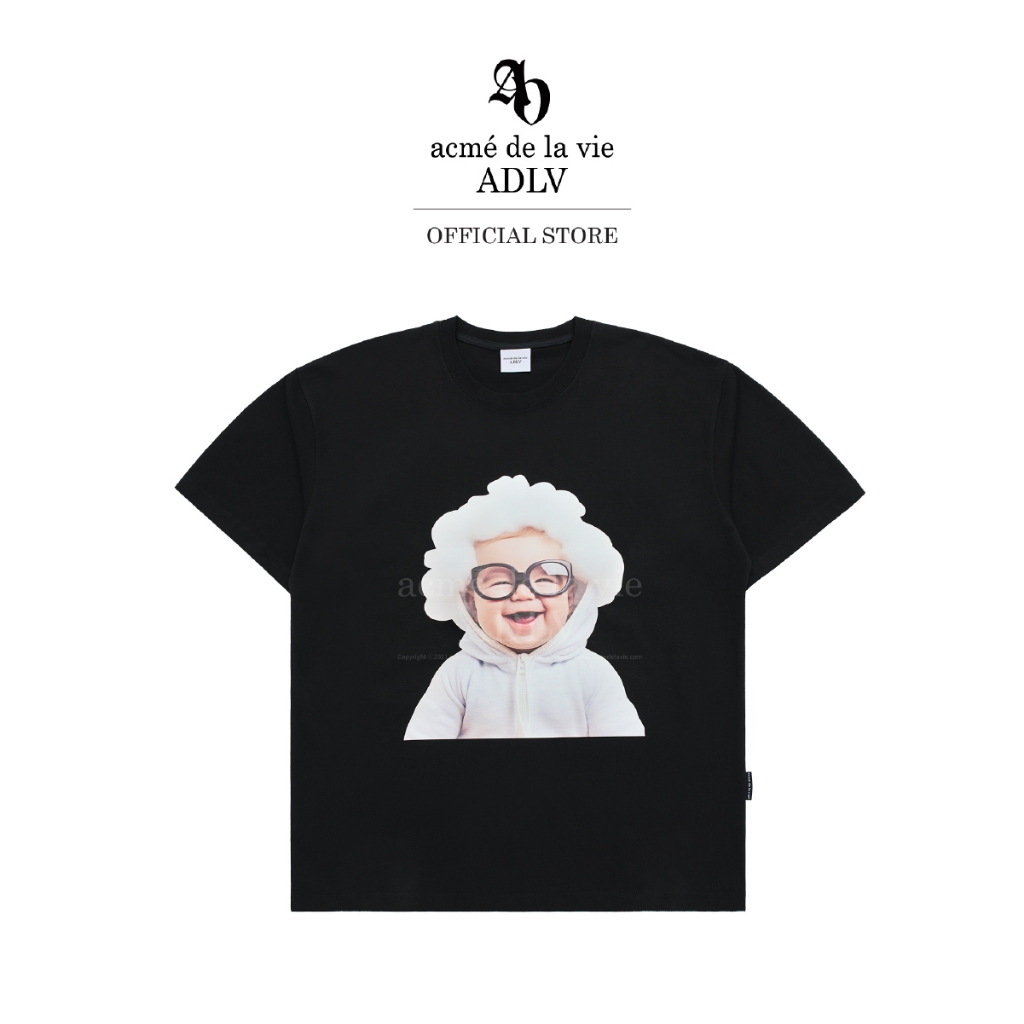 ADLV เสื้อยืด Oversize รุ่น  Baby Face Cloud Baby Short Sleeve T-Shirt Black (50281OBFSSU_S4BKXX)