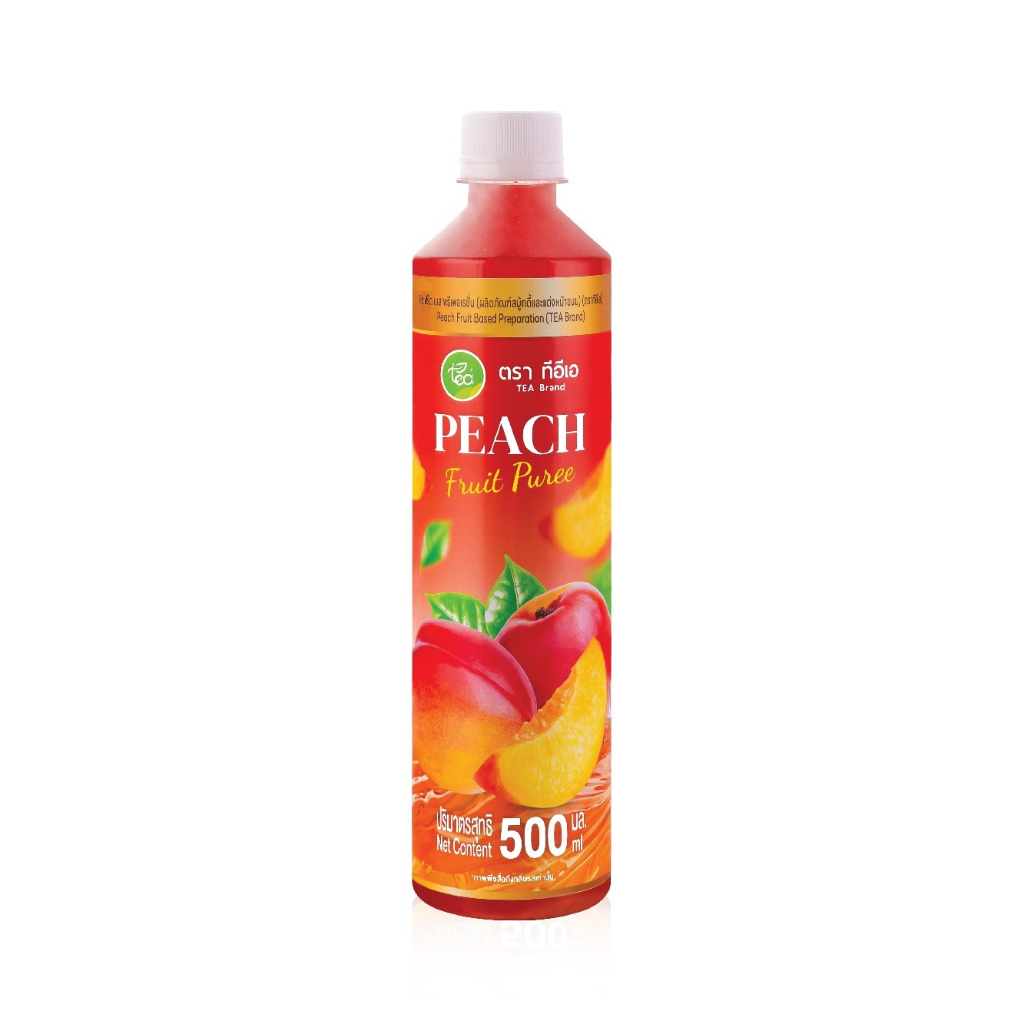 ทีอีเอ ไซรัปพีช เพียวเร่ ผสมเนื้อผลไม้เข้มข้น Peach Fruit รูปที่ 3