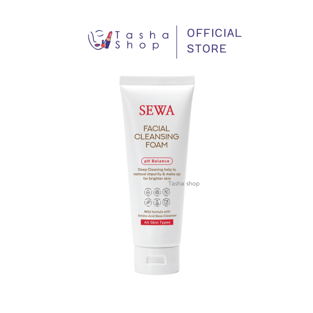 Sewa Facial Cleansing Foam โฟมล้างหน้าเซวา โฟมล้างหน้า (100 กรัม x 1 หลอด)