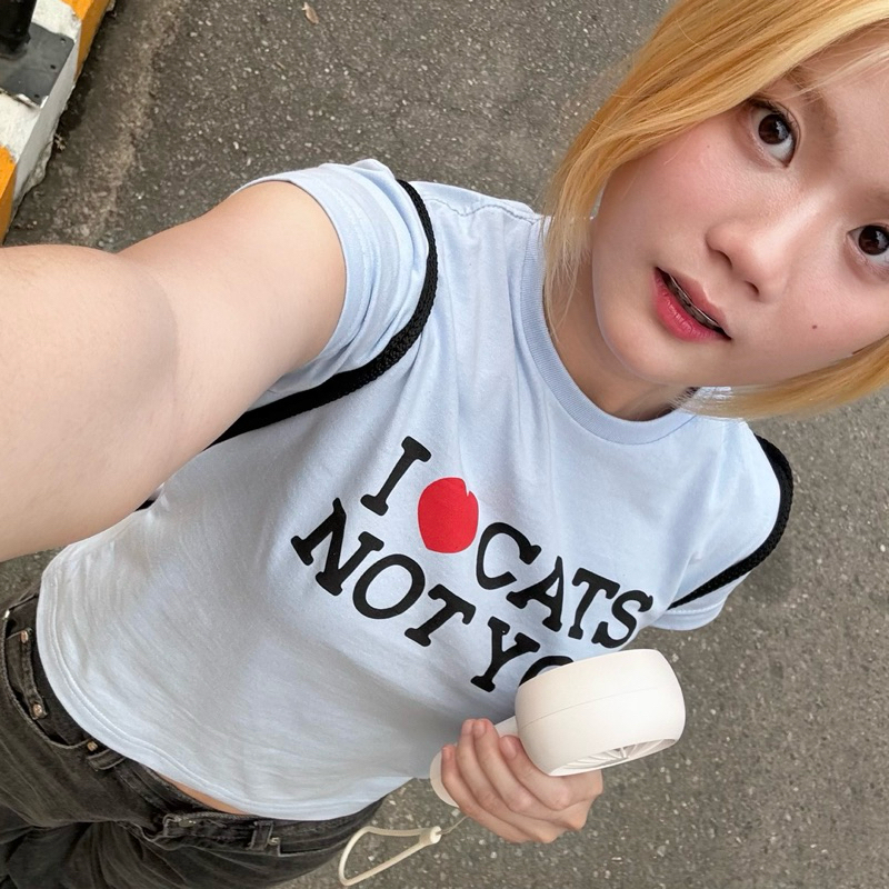 I love cats tee เสื้อยืด
