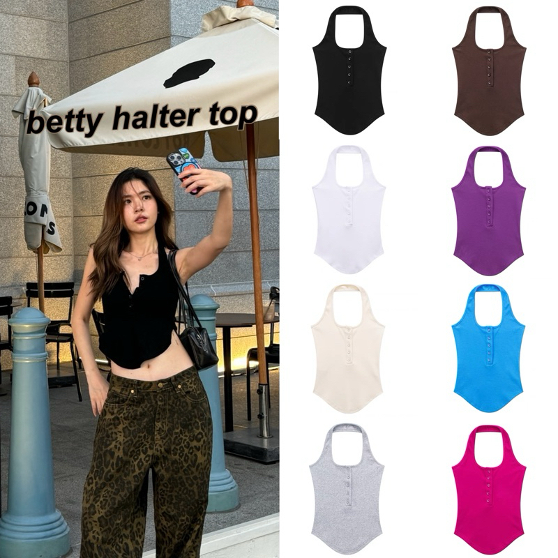bobbygoodhouse | pre order BETTY HALTER TOP (8colors)