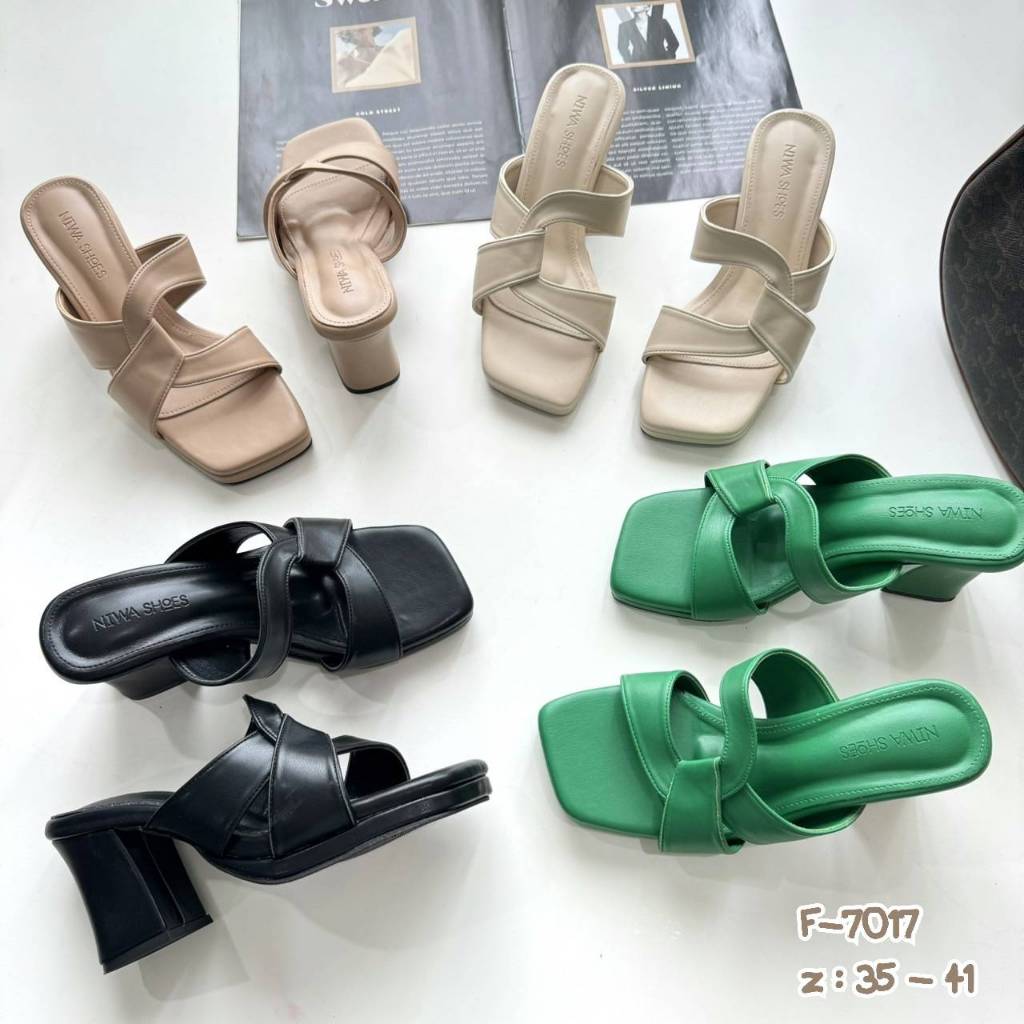 Niwa shoes Maxi  รองเท้าส้นสูง  สูง3 inch รหัสสินค้า F-7017