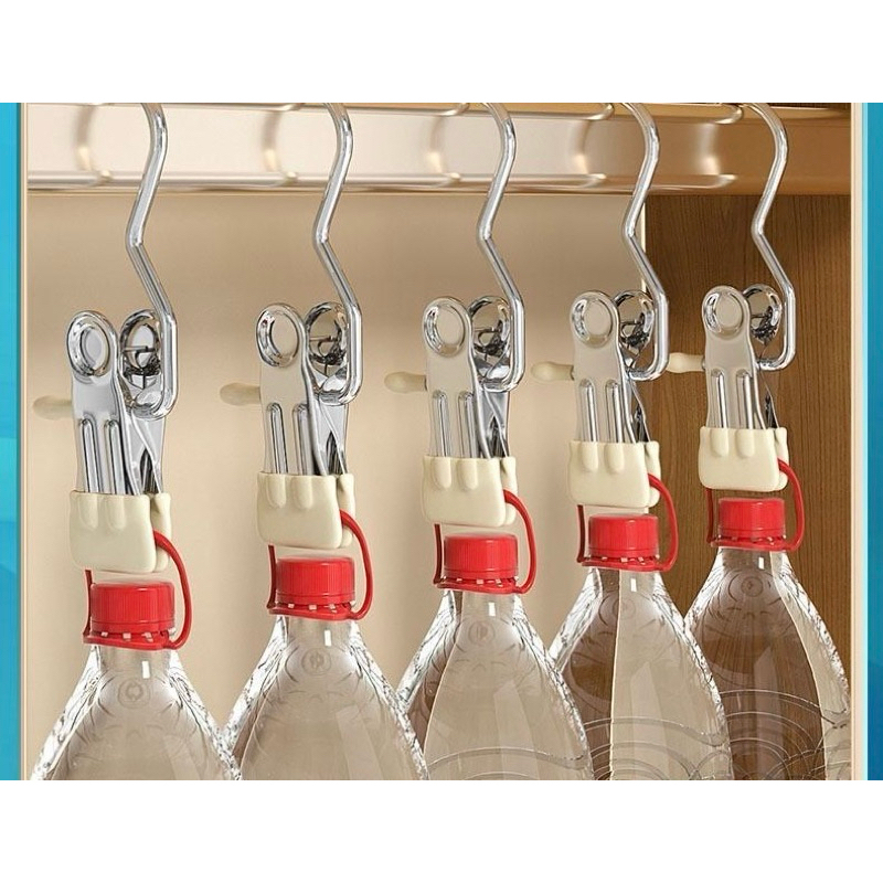 365mall (YFJ05)(ร้านไทย) ที่หนีบผ้าสเตนเลส อเนกประสงค์ กันลื่นกันลม คลิปหนีบผ้าถุงเท้า ผ้าขนหนู คลิปเก็บตู้เสื้อผ้า