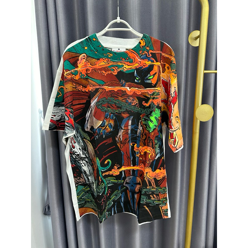 เสื้อบล็อกสกรีน Bootleg  ป้าย Hiptrack Size L เสื้อวินเทจ