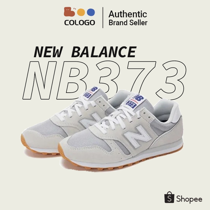 NEW BALANCE 373 NB373 new balance ML373DC2 รองเท้าผ้าใบ Gray White 💯