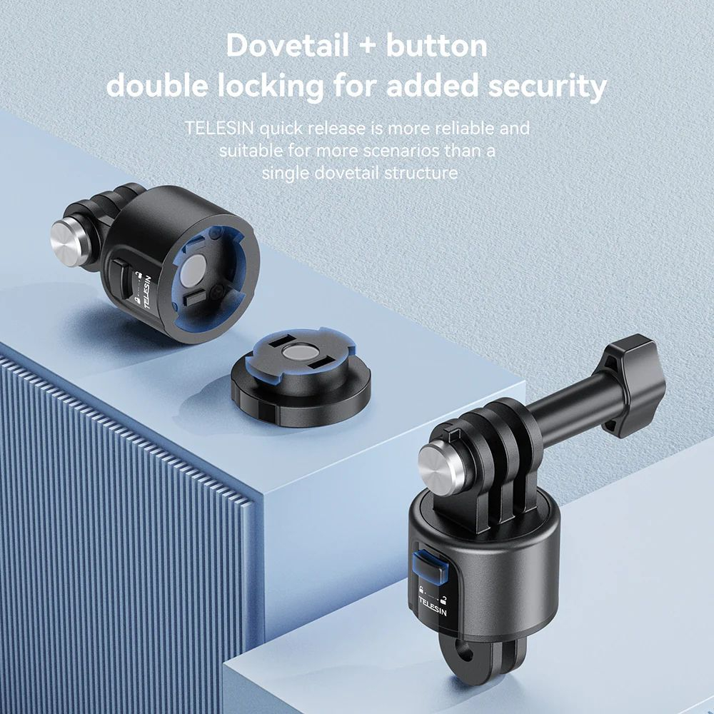 TELESIN Quick Release Version ชุด Adapter Set Magnetic / Magnetic Backpack Clip/สายคาดอก Vest Chest Strap