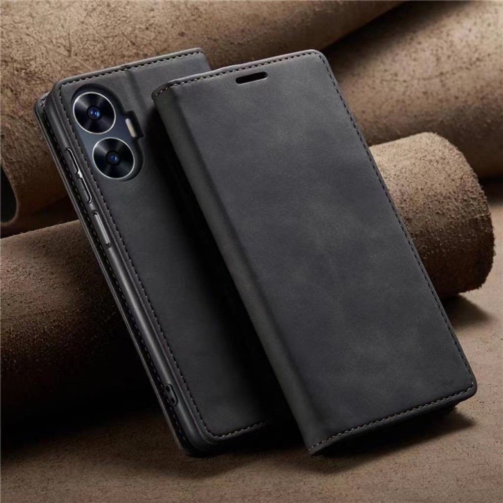 จัดส่ง1-3วัน เคสฝาพับหนังFor Oppo Realme C51 C53 C55 Realme Note50 Realme C30 C30S C33 C35 Realme C1 C3เคสใส่บัตรตั้งได้