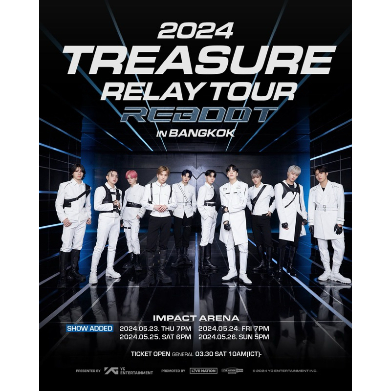 บัตรคอนเสิร์ต Treasure Reboot in Bangkok Day4