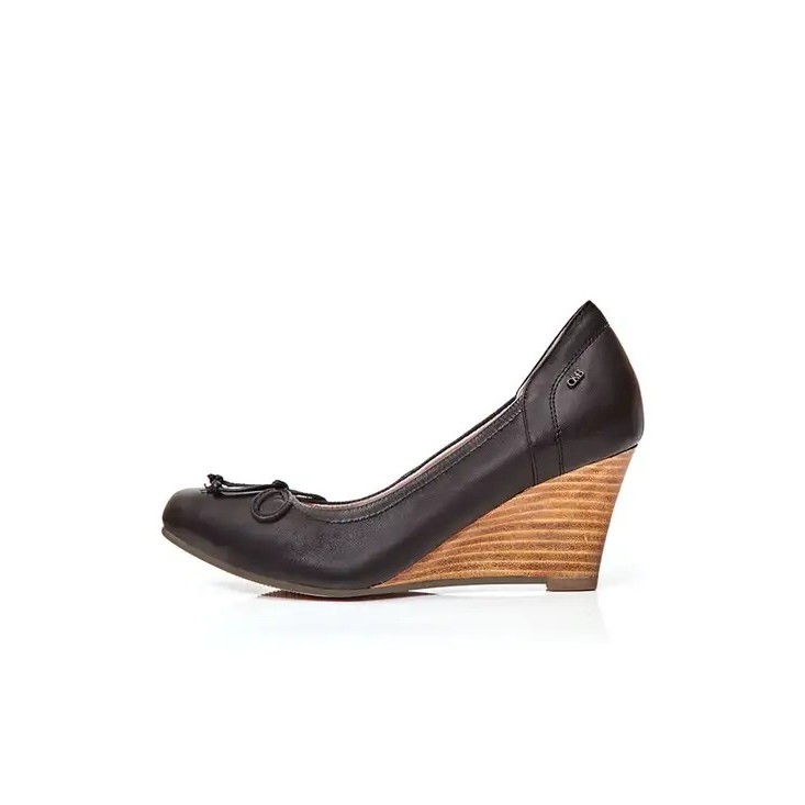 พร้อมส่ง!!! รองเท้า O&B รุ่น AUDREY WEDGE สี Daily Black : Size 38 (ทัก Inbox เพื่อขอโปรส่งฟรี)