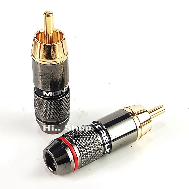 สายAUX 3.5 - RCA L/R สายDynacom  หัวRCA Monster- TADA3.5mm