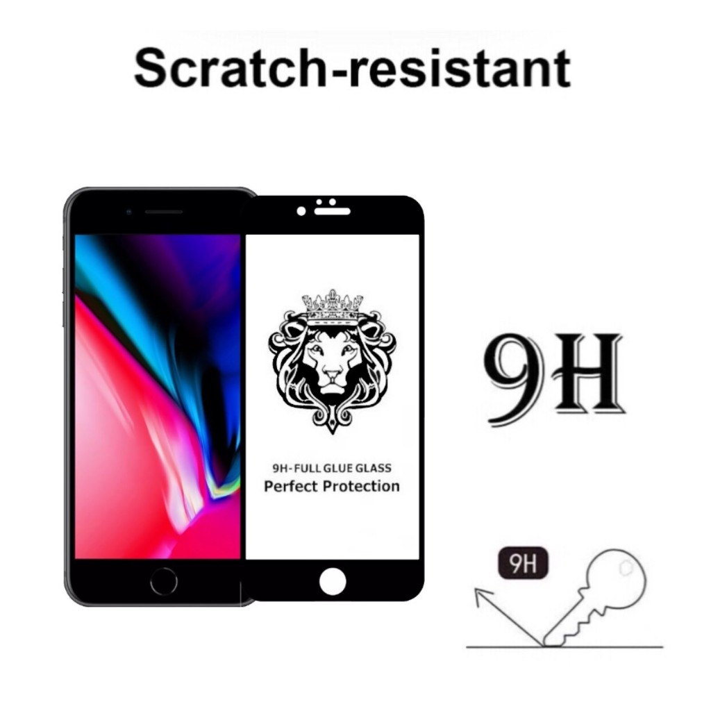 9H Full ฟิล์มกระจก เต็มจอ สำหรับ ไอโฟน รุ่น6 6s 6plus 6splus 7 7plus 8 8plus SE 2020 Temperedglass ราคา ถูกที่สุด ดีลบีเคเค แกลเลอรีภาพที่ 2