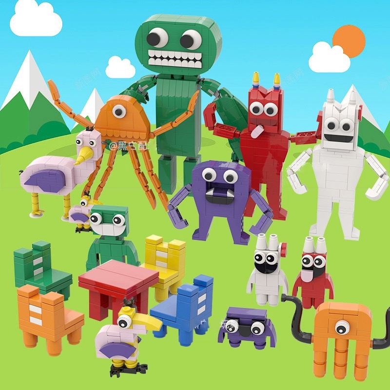 Monster Garten of Banban ชุด ตัวต่อ Rainbow Friends 3 Season โมเดลฟิกเกอร์ บล็อกตัวต่อ ของเล่นเด็ก ของขวัญวันเกิด