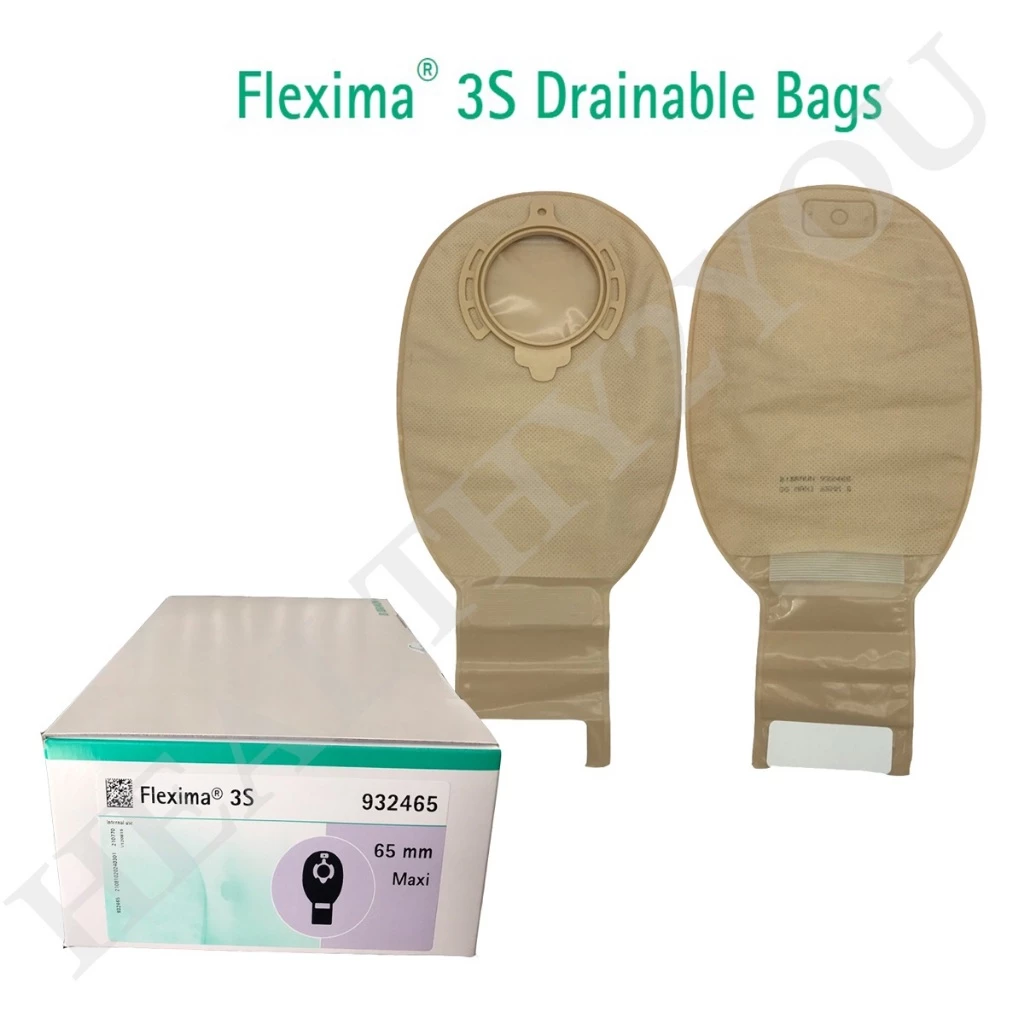 B Braun Flexima 3S Colostomy Ostomy Bag ถุงเก็บอุจจาระหน้าท้อง ขนาด 55, 65 มม. (เฉพาะถุง) (1 ถุง)