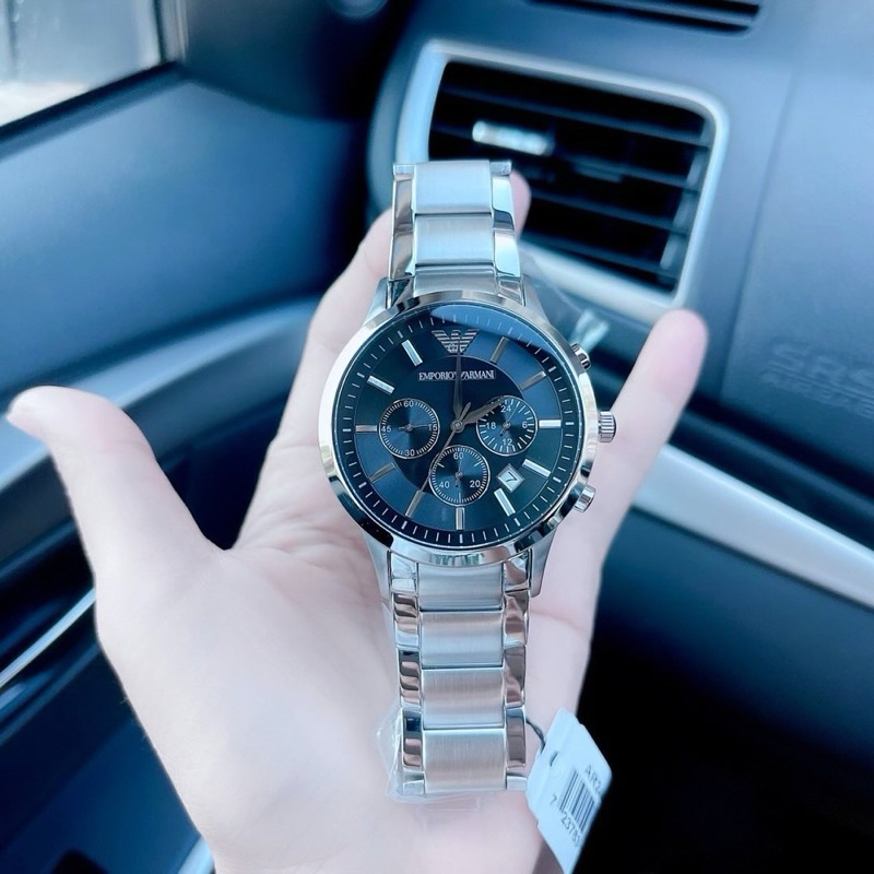 Emporio Armani AR2434 (43mm) Chronograph Watch ประกัน cmg