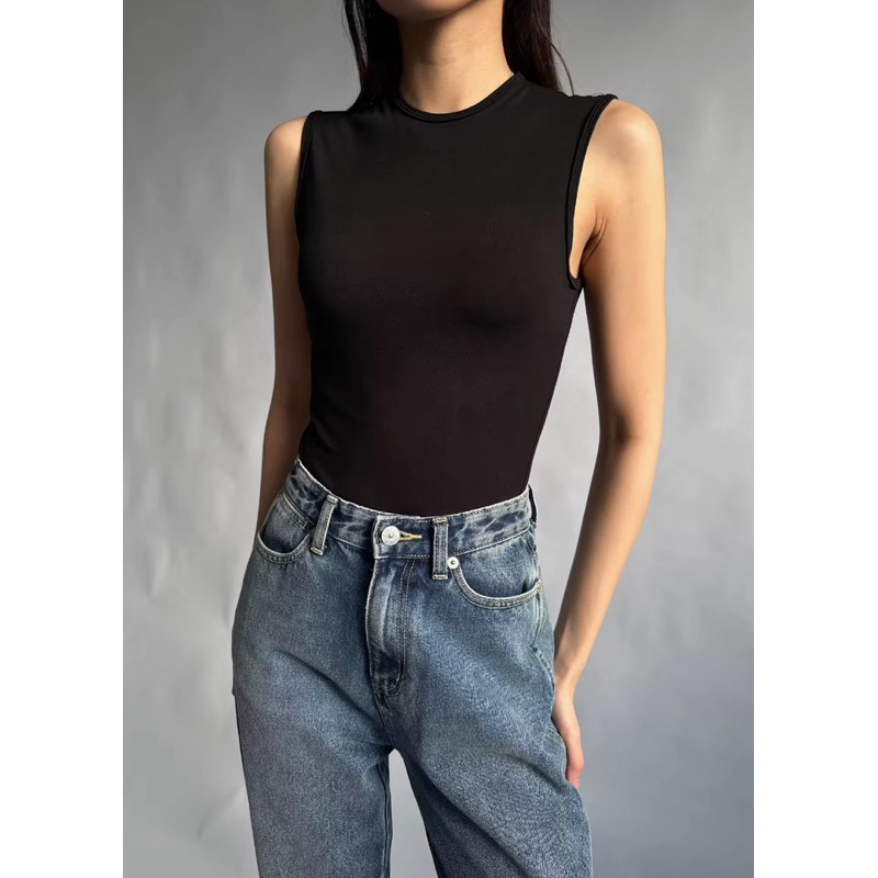 เสื้อกล้ามสีดำของ aimerwoman เป็น freesize