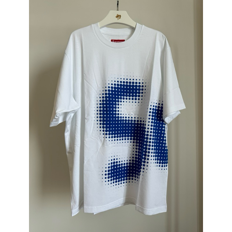 [ของแท้] SUPREME HALFTONE S/S TOP WHITE