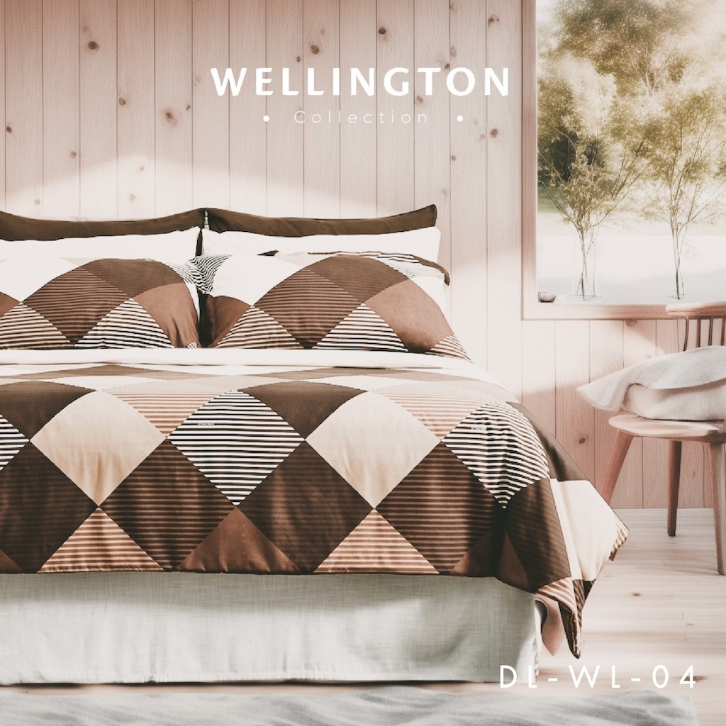 ผ้าปูที่นอน (ไม่รวมผ้านวม) Dunlopillo รุ่น WELLINGTON ทอ 700 เส้น ผ้าถนอมผิว Anti-aging MicroSilk