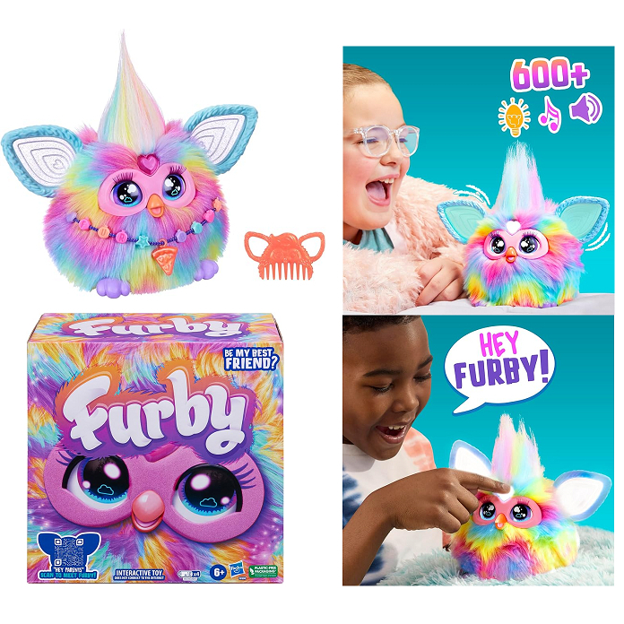 Furby Interactive Tie Dye Plush Toy