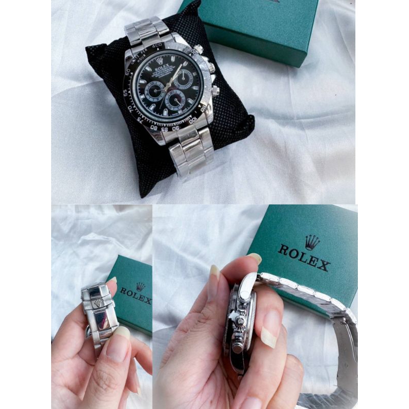 พร้อมส่งในไทย นาฬิกา Rolex Daytona หน้าดำ "พร้อมกล่องแฟชั่น