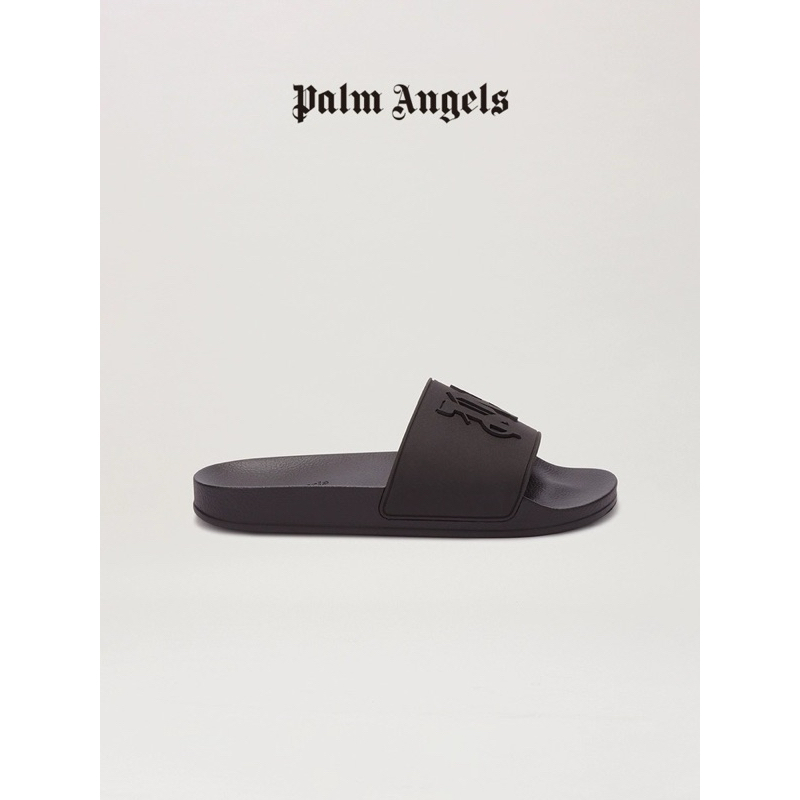 (Pre-order) แท้💯 รองเท้าแตะ 2024 Palm Angels Monogram (หญิง) ดำ