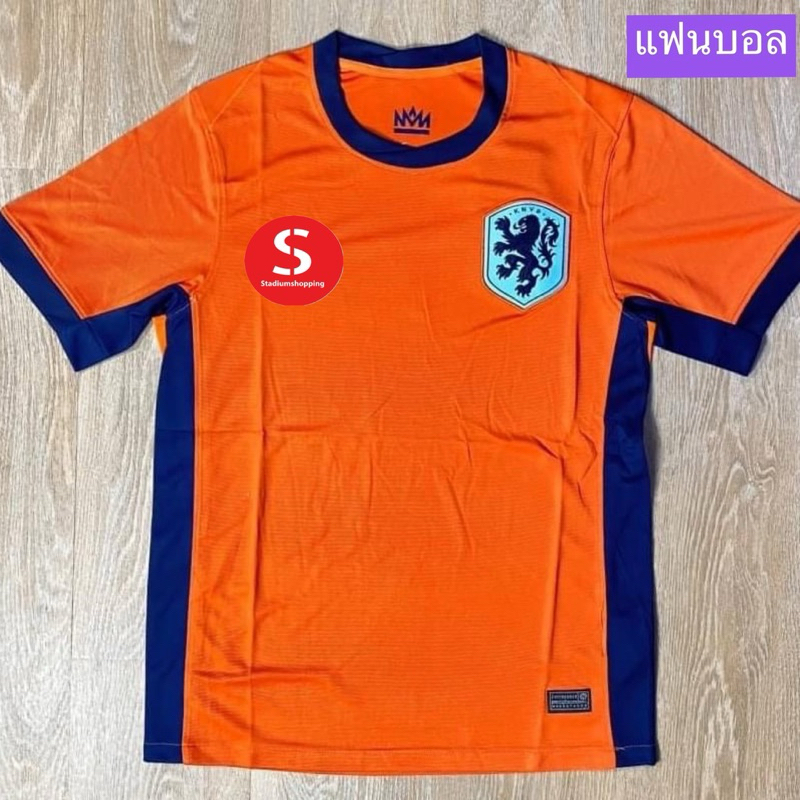 เสื้อเกรดแฟนบอลทีมชาติฮอลแลนด์ เหย้า  ยูโร2024 ไซส์ S,M,L,XL,2XL