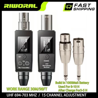 ไร้สาย ไมโครโฟนระบบ UHF XLR หญิง ถึง 6.5mm ชาย อะแดปเตอร์ แบบไดนามิก ไมโครโฟน & ดนตรี เครื่องดนต