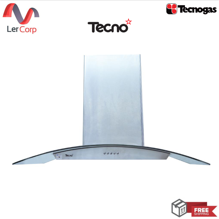 (Tecno) เครื่องดูดควันแบบติดผนัง Tecnostar รุ่น TNS EHP 90 GS ขนาด 90 ซม.