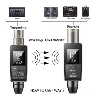 ไร้สาย ไมโครโฟนระบบ UHF XLR หญิง ถึง 6.5mm ชาย อะแดปเตอร์ แบบไดนามิก ไมโครโฟน & ดนตรี เครื่องดนต