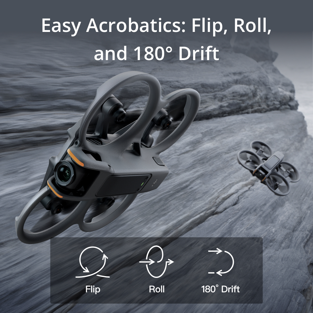 DJI Avata 2 - Camera Drone | โดรนขนาดกะทัดรัด | 1/1.3″ CMOS 4K/60fps | มีกิมบอล | พร้อมใบพัดในตัว
