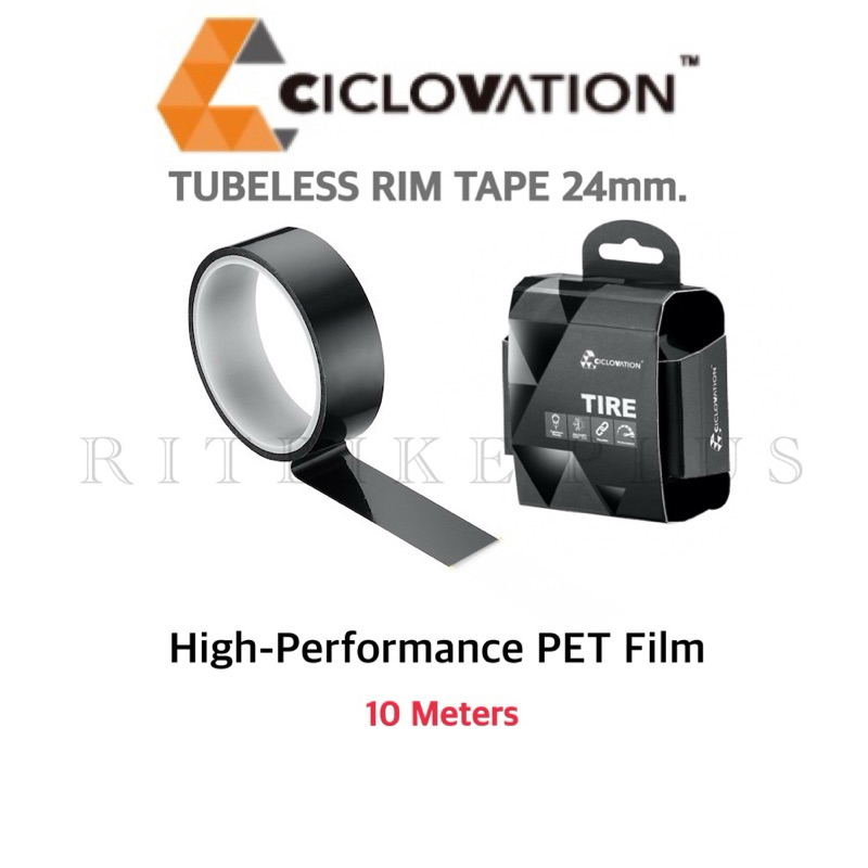 เทป Tubeless Ciclovation Tubeless Rim Tape24mm. ยาว 10 เมตร ใช้ได้ 2 ล้อ