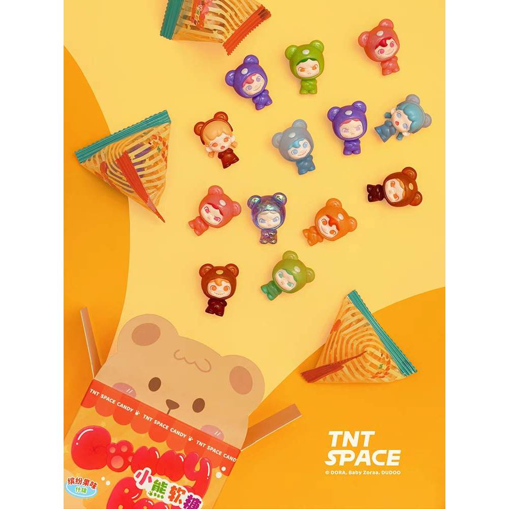 💓พร้อมส่ง ยกเซต💓Zoraa Dora Dudoo Mi Gummy Bear Beans TNT Space กล่องสุ่ม