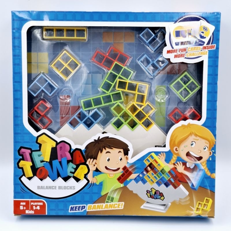 Tetra Tower Game Balance block game เกมสุดฮิต ของเล่นเสริมพัฒนาการ เกมสำหรับครอบครัว เกมสนุก Party Game