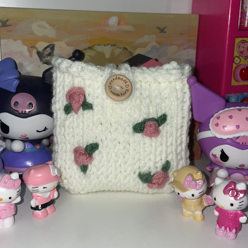 Coquette bag กระเป๋าHandmade ปักลายกุหลาบ