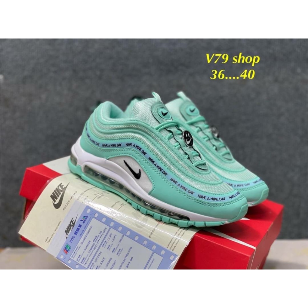 Nike air max 97 รองเท้าไนกี้ รองเท้าผ้าใบผู้หญิง พร้อมกล่องและอุปกรณ์คร