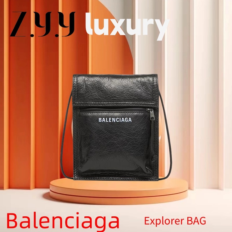 New Hot  ราคาพิเศษ Ready Stock Balenciaga EXPLORER Small Soulder Clutch Men / shoulder bag / phone bag