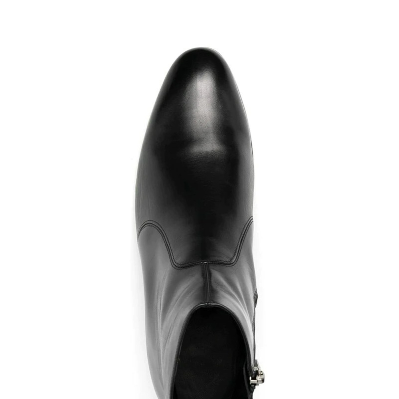Chelsea boots black short line เชลซีบูทสีดำ ซิปข้าง