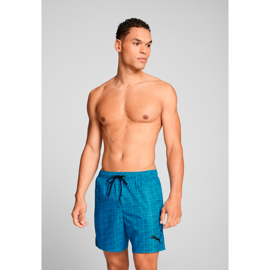 PUMA กางเกงว่ายน้ำชาย SWIM MEN LOGO PRINT MID SHORTS - 701229905