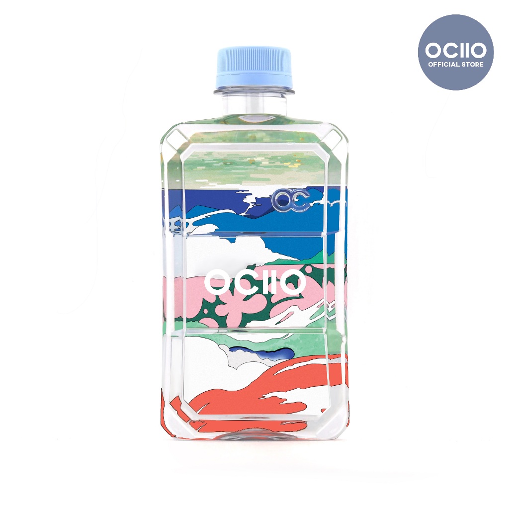 (ขวด 400ml)  Breeze Lite (สีฟ้า) , OCIIO โอซีโอน้ำดื่มออกซิเจน