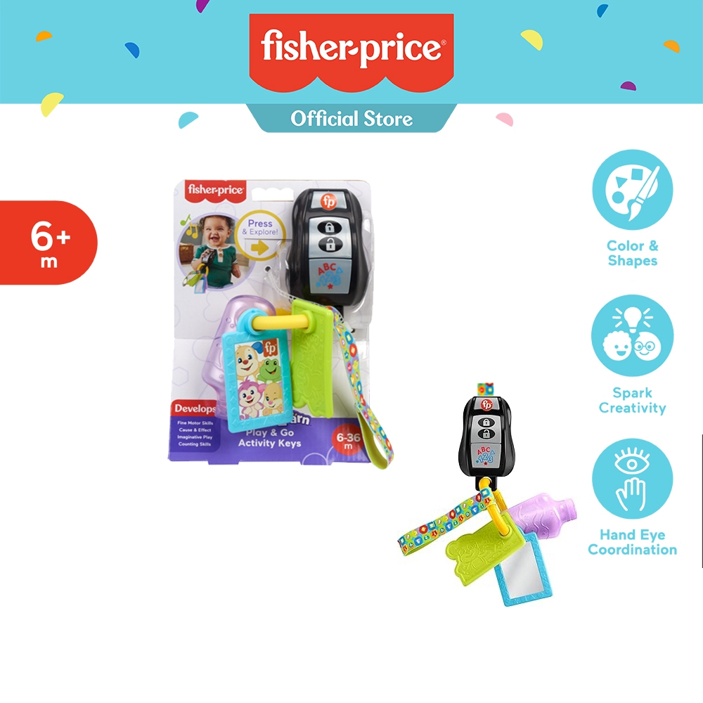 Fisher-Price Laugh & Learn Play & Go Activity Keys ฟิชเชอร์ไพรซ์ พวงกุญแจกิจกรรม HVH43 CH