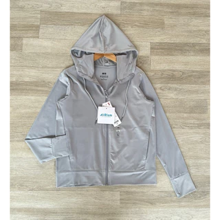 AIRism UV Protection เสื้อแขนยาวกันยูวี สีเทา (แนะนำ+1ไซส์)